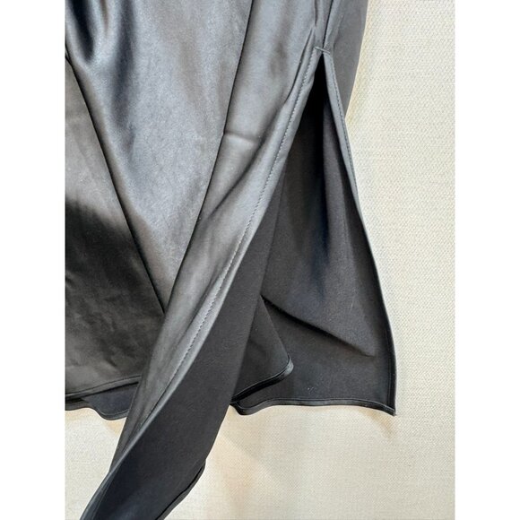 Old Navy Womens Slip Skirt Plus Size 3X Black Flowy Side Slit Lightweight - Picture 4 of 11